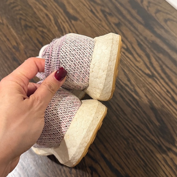 adidas Pink and Cream Athletic Shoes - Picture 3 of 5